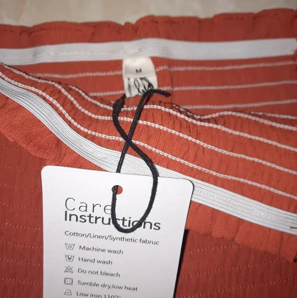 Elegant Rust Tiered Dress - Picture 2 of 15